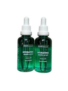 Global Beauty Care Hydrating Double Serum Squalane + Niacinamide 2 Pack